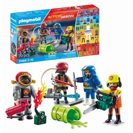 Playmobil-CREEAZA PROPRIA FIGURINA ECHIPA DE POMPIERI Playmobil - 1